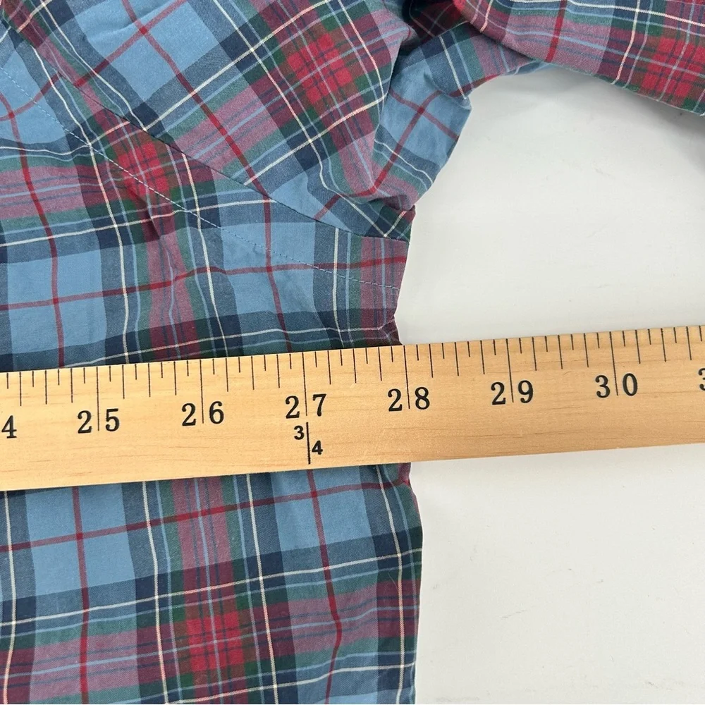 Ralph Lauren‎ Plaid Shirt Mens 1XB Blue Pony Button Down Big Classic Preppy